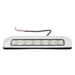 EPCOM INDUSTRIAL SIGNALING XLTE2205W – Luz de Escena LED / 6 LED / 75 lm / IP67 / 12-24 VCC / 0.1 A / 203 x 41 x 29 mm / 8 x 1.6 x 1.1 in / -30°C a +50°C / Bisel Blanco