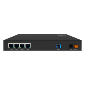 V-SOL V2804-4GL-PSE – ONU Dual EPON/GPON / 4 Puertos PoE 802.3af/at Gigabit / 1 Puerto SC/UPC / Chasis Metálico / Triple Play