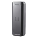 HIKVISION DS-K1802E – Lector de Tarjetas PROX EM / Exterior IP65 / Wiegand W26/W34 / Perfil Delgado 0.67' / LED y Zumbador / -20°C a 65°C