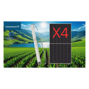 GRUNDFOS KIT-11SQF2-610W-B – Kit De Bombeo Solar/ Bomba 1.4Kw / 4 Módulos Solares 610w