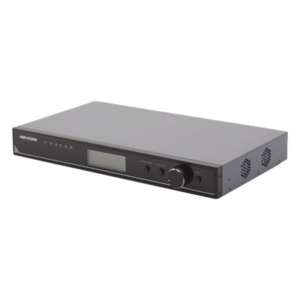 HIKVISION DS-D42C08-H – Controlador para Videowall / 4K (3840 x 1080 / 12,598 x 3,543 pies) / 8 Salidas Ethernet / Cascada hasta 12 Pantallas / Rack 1U / -10°C a 45°C