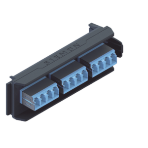 SIEMON LVA12-LSU-BC-A – Placa Acopladora / 6 Conectores Dúplex LC/UPC Shuttered / 12 Fibras Monomodo / Diseño Compacto