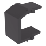 PANDUIT NKBMBL-X – Módulo de Tapa Ciega / Tipo Keystone / Color Negro / 1 Espacio / Cumple RoHS