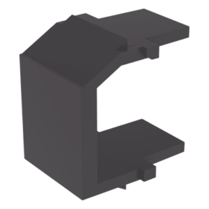 PANDUIT NKBMBL-X – Módulo de Tapa Ciega / Tipo Keystone / Color Negro / 1 Espacio / Cumple RoHS