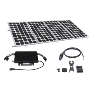 HOYMILES KITHMS2K550SP – Kit Solar de Interconexión / 2.2 kW Pico / 220 VCA / 4 Módulos 550 W / Microinversor 2 kW / Riel 4.4 m (14.4 ft)