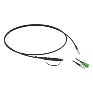 FIBERHOME FITODC-MH1A-HSA1-200 – Cable Drop Óptico Preconectorizado / Conectores MH1A y SC/APC / Fibra G.657.B3 3 mm / 200 m (656.2 ft) / Resistencia 500 N / -40°C a +75°C