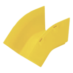 PANDUIT FROV454X4LYL – Bajada Vertical Exterior / Ángulo 45° / Radio de Curvatura 2' (50.8 mm) / Canaleta 4x4 / Color Amarillo / QuikLock
