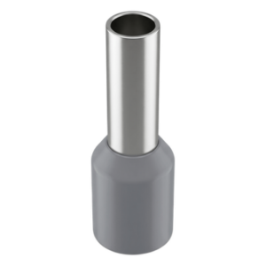 EPCOM POWERLINE E4009 – Conector Ferrule / 12 AWG / 4 mm² / Punta 9 mm / Longitud Total 16.5 mm / PVC Gris / 25 Piezas