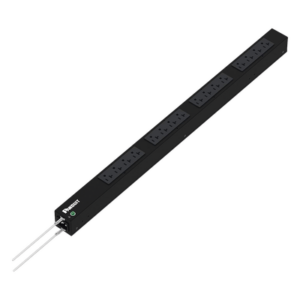 PANDUIT P16B04M – PDU Básico para Rack / 16 Salidas NEMA 5-20R / Entrada NEMA 5-15P / 15 Amp / 120 Vca / Montaje Vertical 0U / Cable 3 m (9.8 ft)