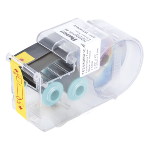 PANDUIT T024X000FJC-BK – Casete de Etiquetas / Poliolefina / Blanco sobre Negro / 6.1 mm / 7.6 m (25 pies) / Interior-Exterior