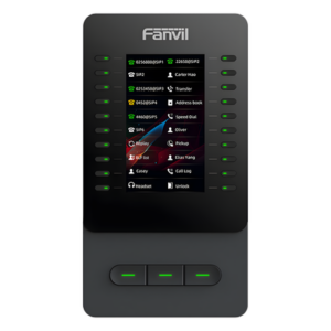 FANVIL EM60 – Módulo de Expansión IP / Pantalla Color 4.3 Pulgadas / 60 Teclas DSS Programables / USB Tipo-C / Cascada hasta 4 Unidades / Soporte Ajustable 40° y 45°