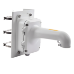 HIKVISION DS-1604ZJ-BOX-POLE – Montaje en Poste con Caja de Conexión / Ajustable 100-200 mm / Capacidad 10 kg (22 lb) / Aluminio y Acero / IP Compatible