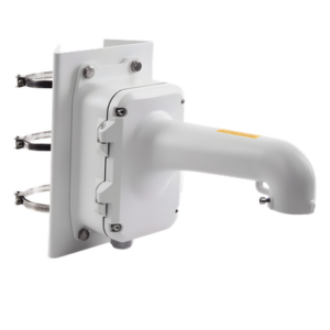 HIKVISION DS-1604ZJ-BOX-POLE – Montaje en Poste con Caja de Conexión / Ajustable 100-200 mm / Capacidad 10 kg (22 lb) / Aluminio y Acero / IP Compatible