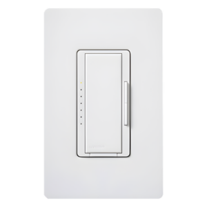 LUTRON ELECTRONICS MRF2S6CLWH – Atenuador de Pared Inalámbrico / 150 W LED/CFL / 600 W Incandescente / 600 VA MLV / 120 V / Sin Neutro / Control Multipunto