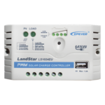 EPEVER LS-1024-EU – Controlador de Carga Solar PWM / 10A / 12/24V Auto / USB 5V/2A / Tierra Positivo Común / LED