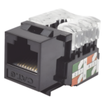 LINKEDPRO BY EPCOM LP-KJ-601-BK – Módulo Jack Keystone / Cat6 / Terminación 110 Punchdown / RJ45 Sin Blindaje / T568A-B / Color Negro