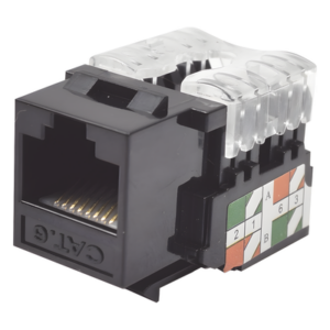 LINKEDPRO BY EPCOM LP-KJ-601-BK – Módulo Jack Keystone / Cat6 / Terminación 110 Punchdown / RJ45 Sin Blindaje / T568A-B / Color Negro
