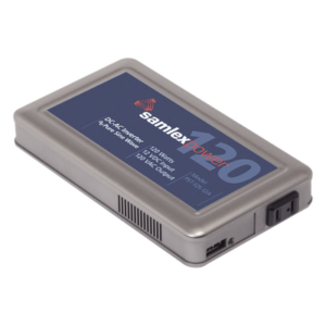 SAMLEX PST-120-12 – Inversor de corriente 120W, Ent: 12 Vcc, Sal: 120 Vca, de Uso 24/7 para Domos PTZ