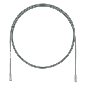 PANDUIT UTP28X1GY – Cable de Parcheo UTP / Cat6A / 28AWG / CM-LSZH / 0.30 m (1 pie) / Gris