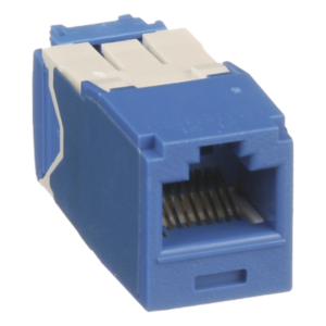 PANDUIT CJ6X88TGBU – Conector Jack RJ45 / Cat 6A / Mini-Com TG / Sin Herramienta Impacto / 10GBase-T / 150m (492 pies) / Azul