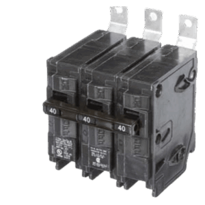 SIEMENS B340 – Interruptor Automático / 3 Polos / 40 A / 240 V AC / Capacidad de Interrupción 10 kA / Termomagnético / Carril DIN