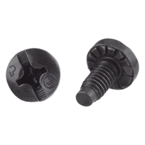 PANDUIT RGTBS-C – Tornillo de Conexión a Tierra / #12-24 x 1/2 pulgada / Cabeza Pan Head Phillips / Acero Tricromado Negro / Bolsa 100 Piezas