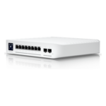 UBIQUITI USW-ENTERPRISE-8-POE – Switch Capa 3 / 8 Puertos 2.5G PoE+ / 2 Puertos SFP+ 10G / 120W PoE / Pantalla LCM 1.3" / 40 Gbps