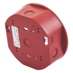 SYSTEM SENSOR SBB-CRL – Caja de Montaje en Techo / Para Sirena / Color Rojo / Diseño Compacto / Compatible Serie L