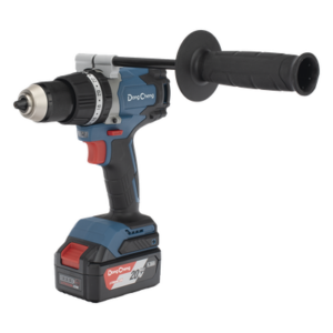 DONGCHENG DCJ-Z0313-EM – Rotomartillo Inalámbrico 20V / Motor Brushless / Broquero 1/2 in / 120 Nm Par Máximo / 2 Baterías 4.0Ah con Cargador y Maletín