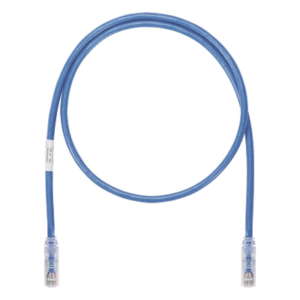 PANDUIT UTP6ASD7BU – Cable de Parcheo UTP, Cat6A, 26 AWG, CM, Color Azul, 7ft