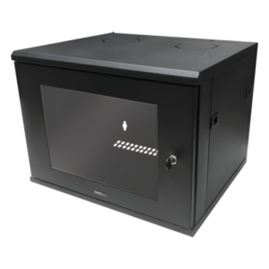 LINKEDPRO BY EPCOM LW-06-05-06-UBG – Gabinete de Montaje en Pared, Con Puerta de Cristal, de 19in, 6UR, Color Negro