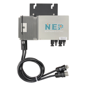 NEP BDM300X2 – Microinversor para Interconexión a Red / 600W / 220V CA / Eficiencia 95.5% / 2 Módulos Solares 360W / Monitoreo Remoto