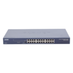 PLANET GSW-2401 – Switch Gigabit No Administrable / 24 Puertos 10/100/1000 Mbps / Alcance Extendido 200 m (656.2 ft) / 48 Gbps Switching Fabric / Montaje Rack 1U
