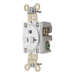HUBBELL HUB-HBL-5361-W – Contacto Sencillo / 20 A / 125 V / 2 Polos 3 Hilos / NEMA 5-20R / Grado Industrial / 1.19 x 3.28 x 1.63 in (30.22 x 83.31 x 41.40 mm)