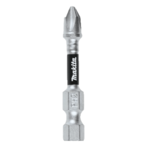 MAKITA E-00773 – Punta Reforzada para Impacto / Phillips #2 / Vástago Hexagonal 1/4" / Longitud 2" (50.8 mm) / Paquete 3 Piezas