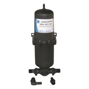 JABSCO 30573-0000 – Tanque Acumulador / 1 Litro (34 oz) / 13.25 x 4.75 Pulgadas / Accesorios 1/2" Incluidos