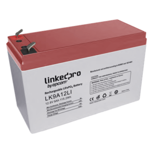 LINKEDPRO BY EPCOM LK9A12LI – Batería de Litio LiFePO4 / 12.8 Vcc / 9 Ah / 115.2 Wh / 2000 Ciclos / Terminales F2