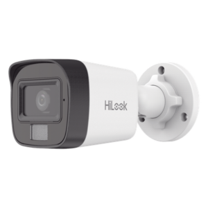 HiLook by HIKVISION IPC-B140HA-LUC – Cámara Bala IP / 4 Megapixel / Dual Light 20 m (65.6 ft) IR + 15 m (49.2 ft) Luz Blanca / Lente 2.8 mm / 104° / IP67 / PoE / Audio Integrado