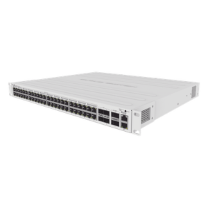 MIKROTIK CRS354-48P-4S+2Q+RM – Switch PoE / 48 Puertos Gigabit 802.3af/at / 4 SFP+ 10G / 2 QSFP+ 40G / 1U Rack / 800W / 168Gbps / 235Mpps