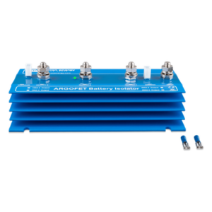 VICTRON ENERGY ARG2003 – Aislador de Baterías / 200 A / 3 Bancos Independientes / Caída de Tensión <0.1 V / 12/24 V Auto / Terminales M8