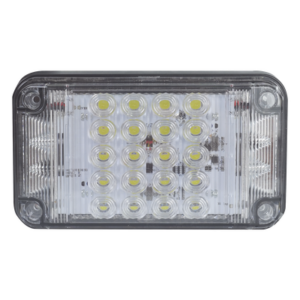 EPCOM INDUSTRIAL SIGNALING XLTE2345W – Luz de Advertencia LED / 7x4" / 66 LED / 12 VCC / 1 A / 10 Patrones de Destello / Luz de Trabajo Integrada