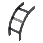 HOFFMAN LOB12BLK – Accesorio de Escalerilla / Curva Vertical Exterior / 12 in (305 mm) Ancho / Acero Tubular / Negro RAL 9005