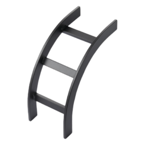 HOFFMAN LOB12BLK – Accesorio de Escalerilla / Curva Vertical Exterior / 12 in (305 mm) Ancho / Acero Tubular / Negro RAL 9005