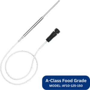 MILESIGHT B05125200 – Sonda de Temperatura PT100 Clase B / Tubo Recto Acero Inoxidable 304 / Cable PVC 2 m (6.6 ft) / Rango -40 a 125 °C / Precisión ±0.5 °C / Compatible con TS301 y TS302