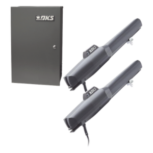 DKS DOORKING KIT-6006-DKS – Operador de Puerta Abatible / Hasta 5.48 m (17.9 ft) / 700 kg Capacidad / 110 VAC / 24 VDC / 300 Ciclos Diarios / UL325