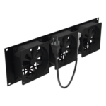 LINKEDPRO BY EPCOM LP-VENT-03X3U – Kit de Ventilación para Rack / 3 Ventiladores 12 x 12 cm / 110 Vca / Clavija 5-15P / 1.8 m (5.9 ft) de Cable / 19" Ancho