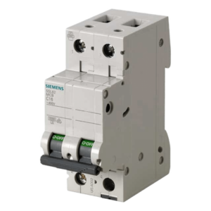 SIEMENS 5SL62407CC – Interruptor automático magnetotérmico / 2 polos / 40 A / 6 kA / Curva C / Montaje DIN