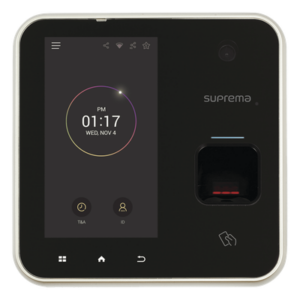 SUPREMA BSA2OEPW – Terminal Biométrica IP / Pantalla Táctil LCD 5" / WiFi 802.11b/g / PoE / Lector EM 125kHz / 500,000 Usuarios