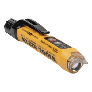 KLEIN TOOLS NCVT3P – Detector de voltaje sin contacto / 12-1000 V CA / Doble rango / IP67 / CAT IV 1000 V / 6.6' (2 m) resistencia a caídas / Linterna integrada