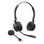 JABRA ENGAGE55-MS-STEREO-A – Diadema Inalámbrica / DECT USB-A / Cancelación Activa de Ruido / Alcance 150 m (492.1 ft) / Multipunto 4 Auriculares / SafeTone 2.0